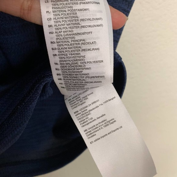 Adidas Mens T-Shirt in Blue - Picture 9 of 12